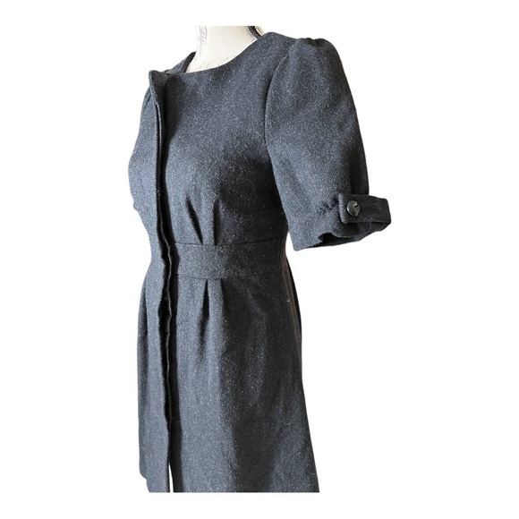 BEAUTIFUL French design wool button down dress.size EU 36/ equivalent to US 6 /S - Picture 3 of 8